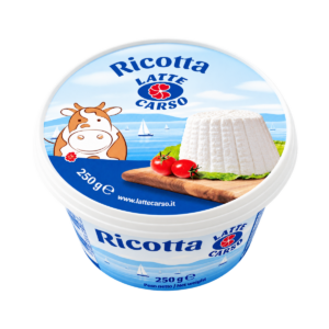 Ricotta Latte Carso en envase de 250 g.