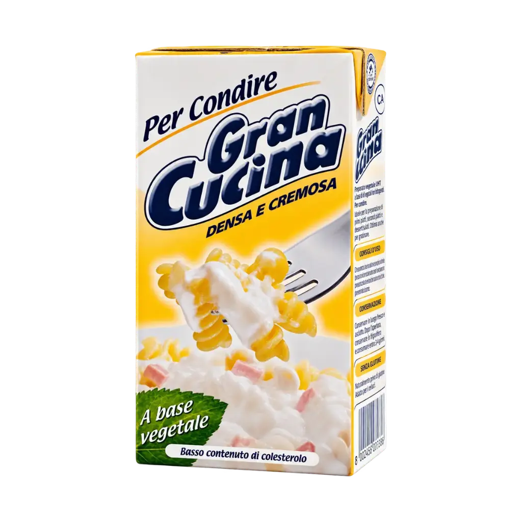 Envase de nata vegetal para cocinar Gran Cucina Hulalà de 1 litro.