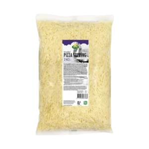 PizzaTopping Arla Pro 22 % en tiras, especialidad láctea para pizza y gratinados en bolsa de 2 kg.