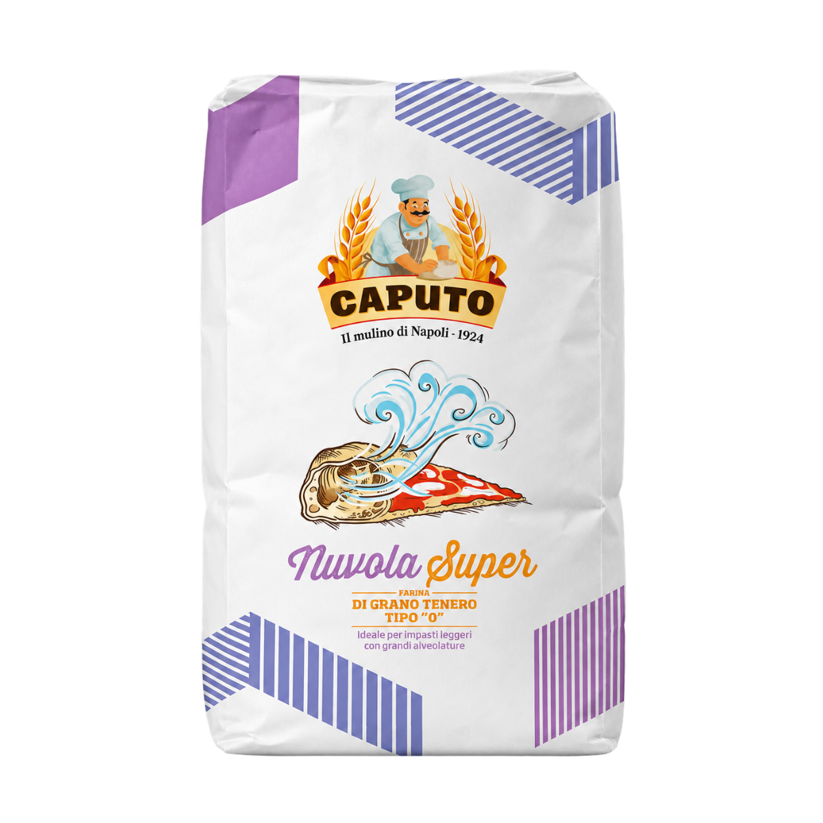 Saco de harina Super Nuvola tipo 0 Caputo de 25 kg.