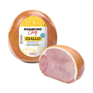 Jamón cocido Rosafina Giallo Comal de 8,2 kg aproximadamente.