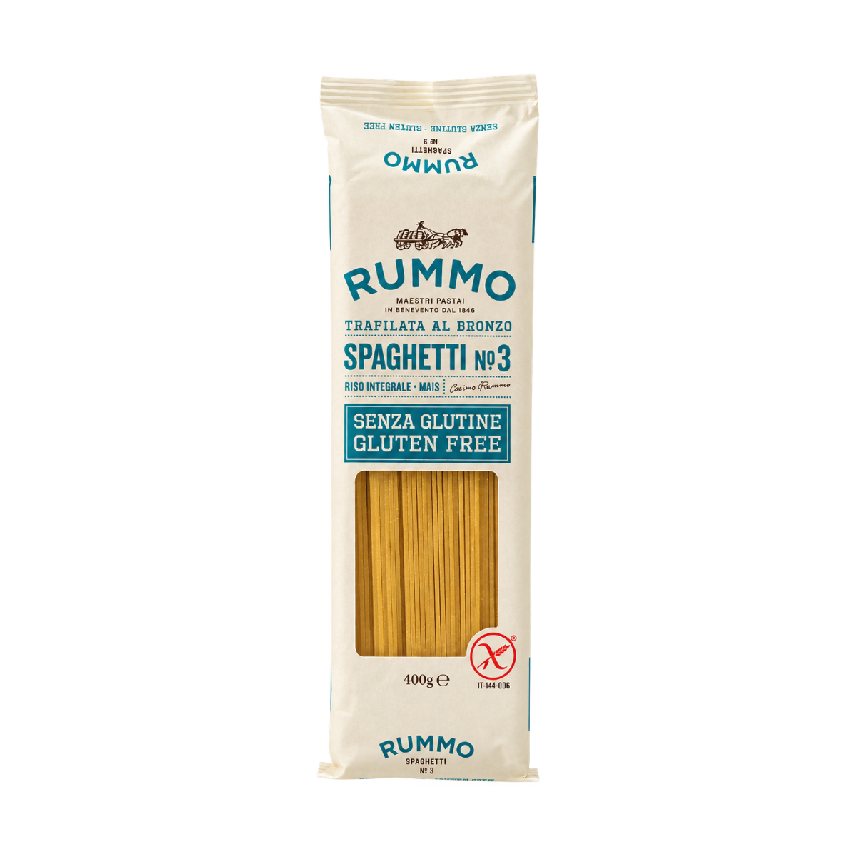 Espaguetis sin gluten n.º 3 Rummo de 400 g