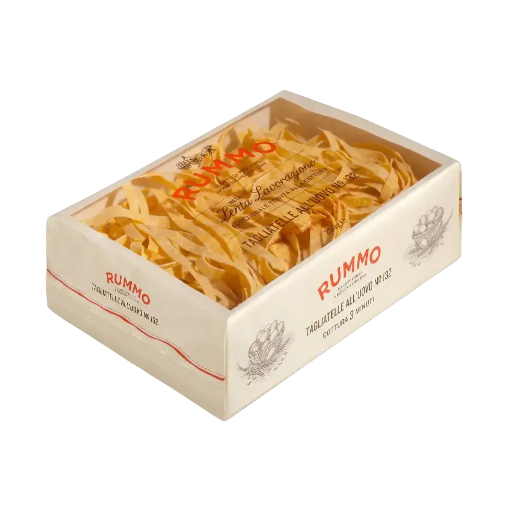 Tagliatelle al huevo en nidos n.º 132 Rummo en paquete de 250 g