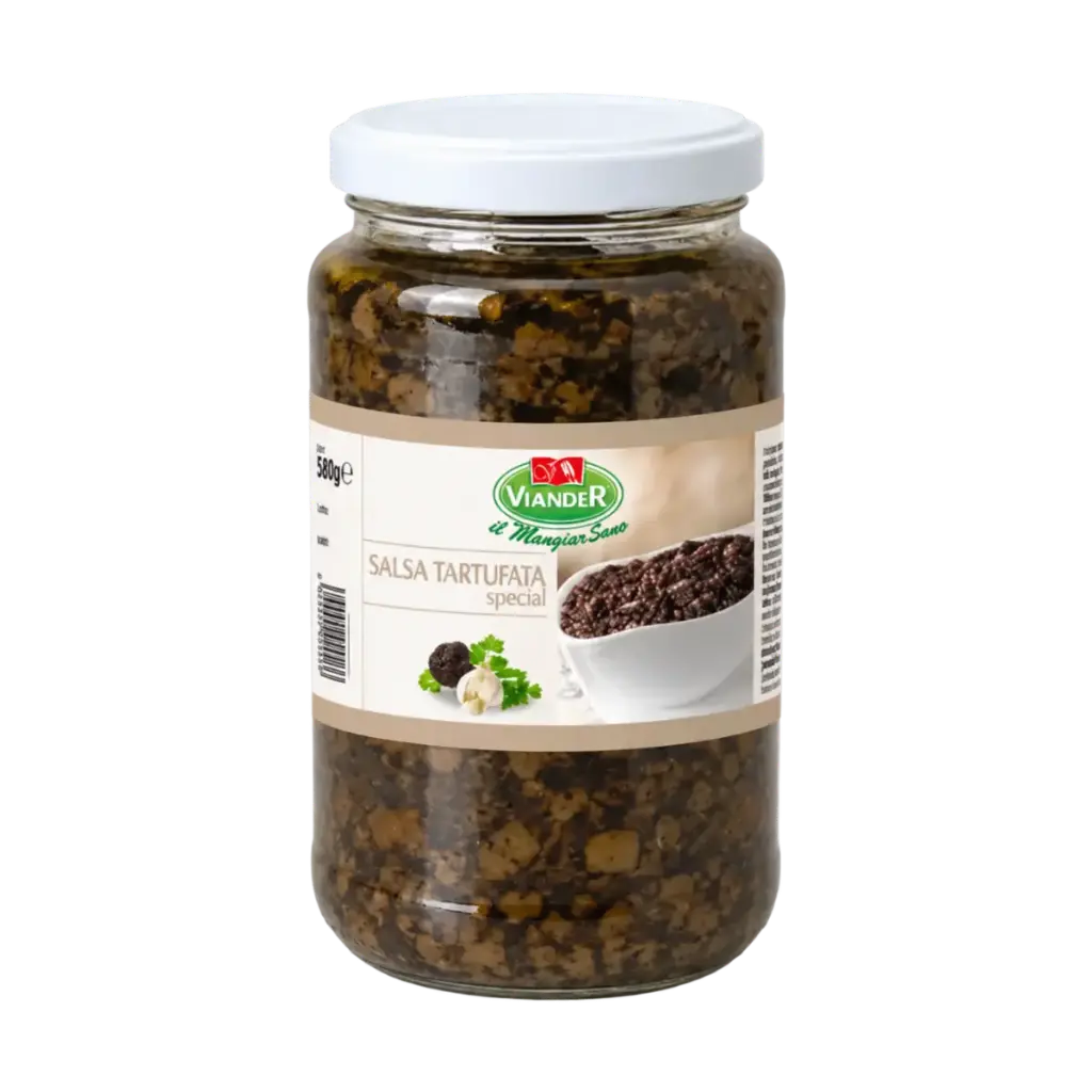 Crema Tartufata Special Viander de setas y trufa de verano, tarro de 500 g netos.
