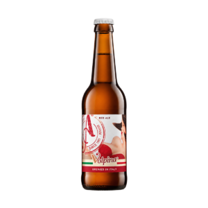 Cerveza Red Ale Volpina Amarcord en botella de 330 ml.