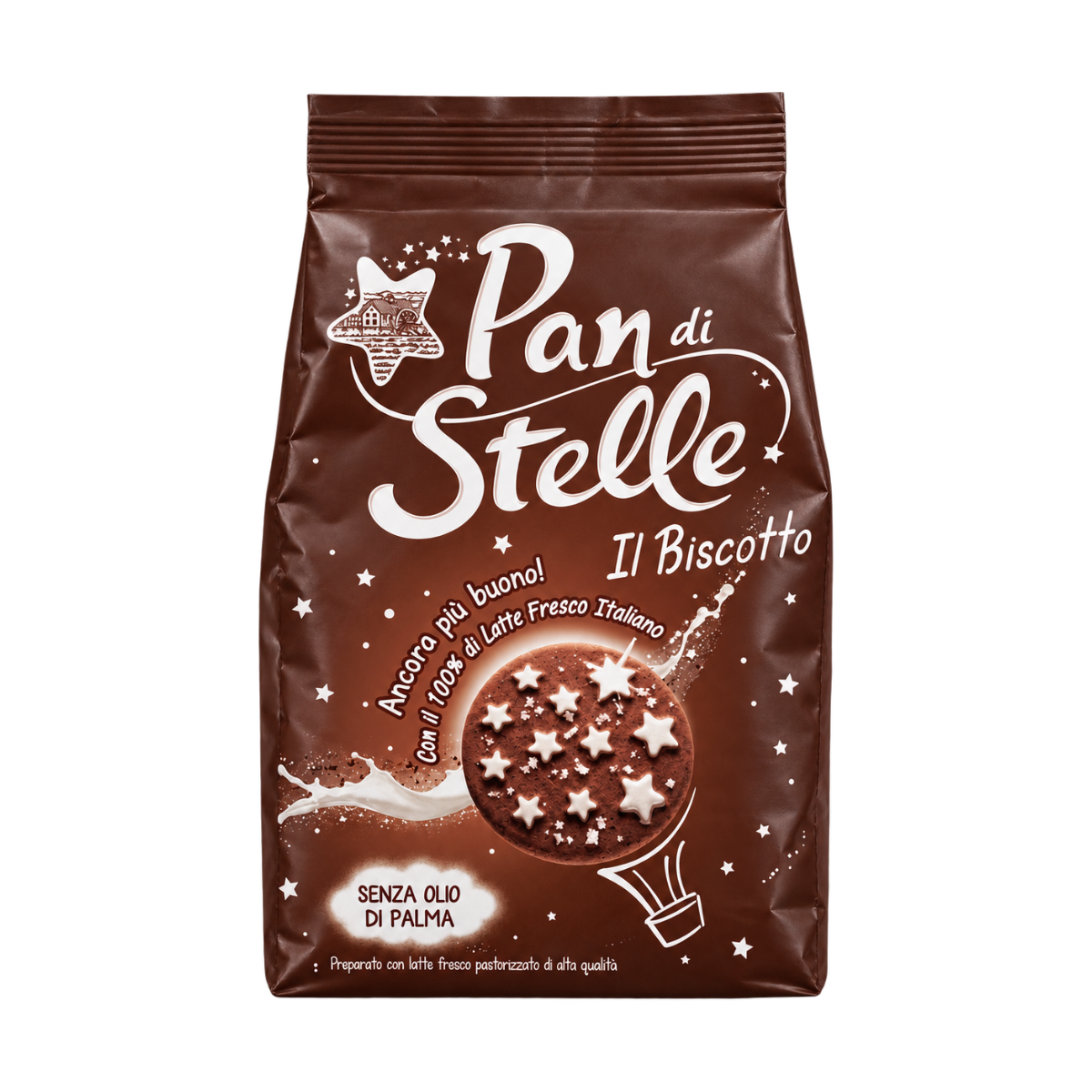 Galletas Pan di Stelle Mulino Bianco en paquete de 350 g.
