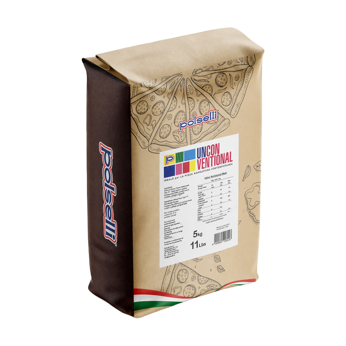 FARINA PIZZA CONTEMPORANEA 5Kg - POLSELLI