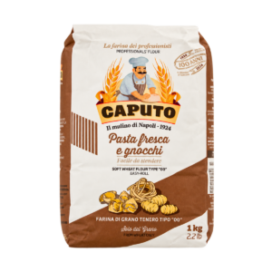 Harina tipo 00 para pasta fresca y ñoquis Caputo de 1 kg.